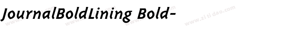 JournalBoldLining Bold字体转换